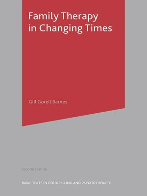 cover image of Family Therapy in Changing Times